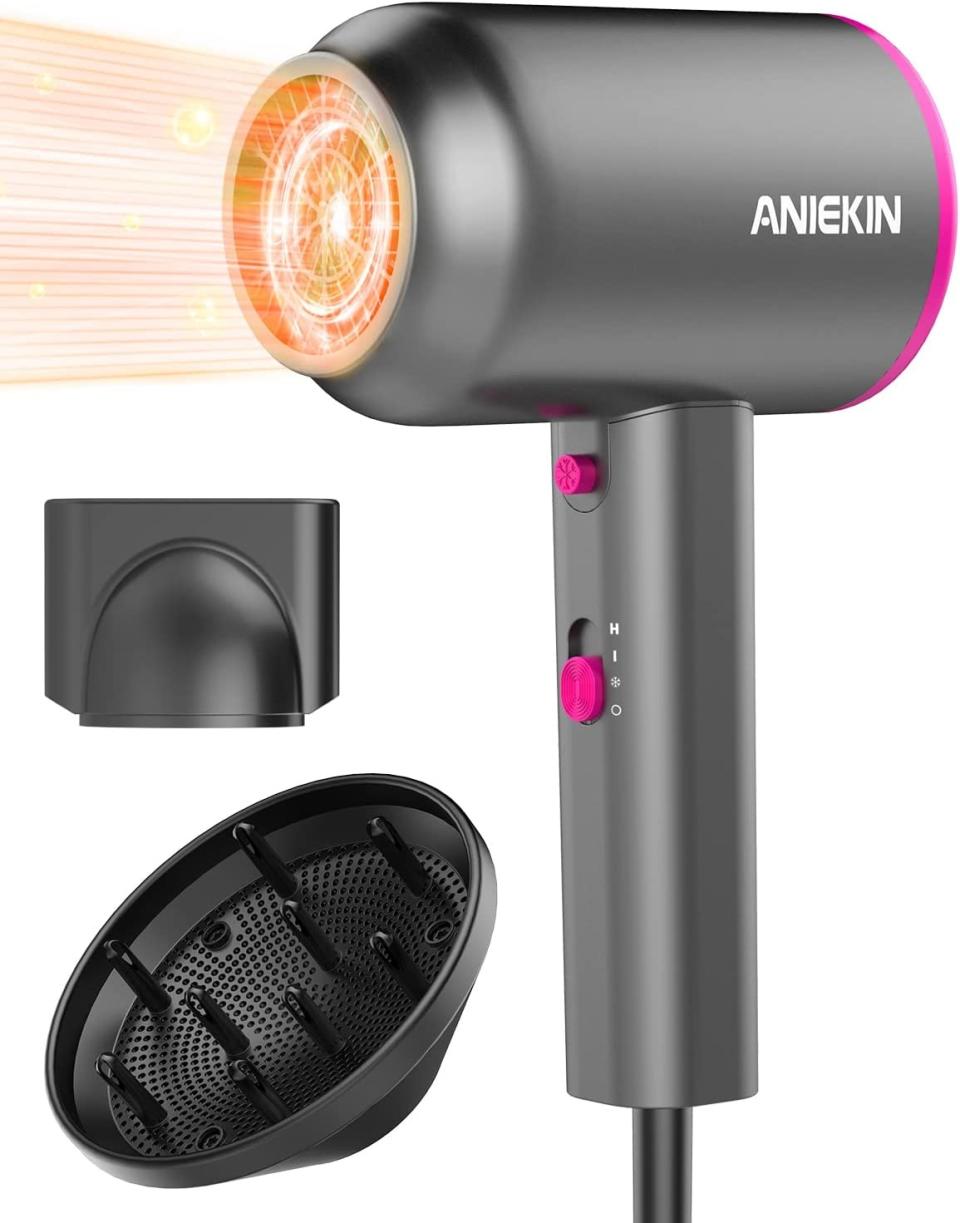 Aniekin Hair Dryer for Curly Hair with Diffuser