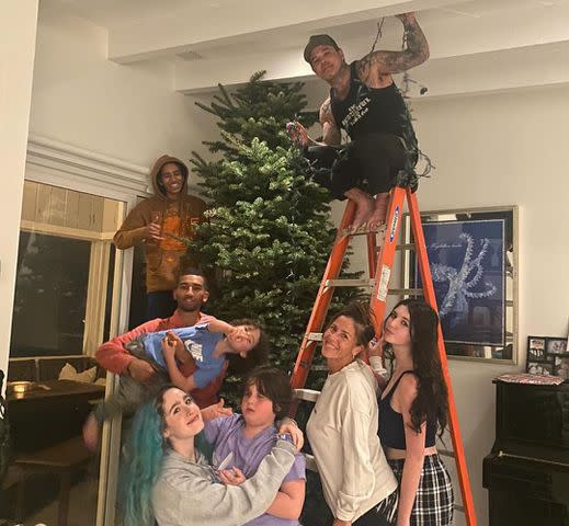 <p>Soleil Moonfrye/Instagram</p> Soleil Moon Frye pays tribute to Shifty Shellshock of Crazy Town with photo of Christmas tree decorating