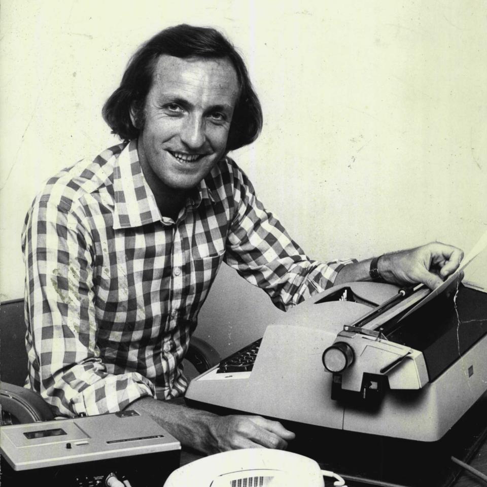 John Pilger in 1976 when he worked for the Daily Mirror