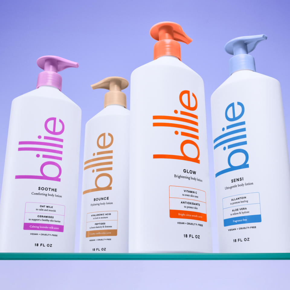 Billie’s new body lotions.