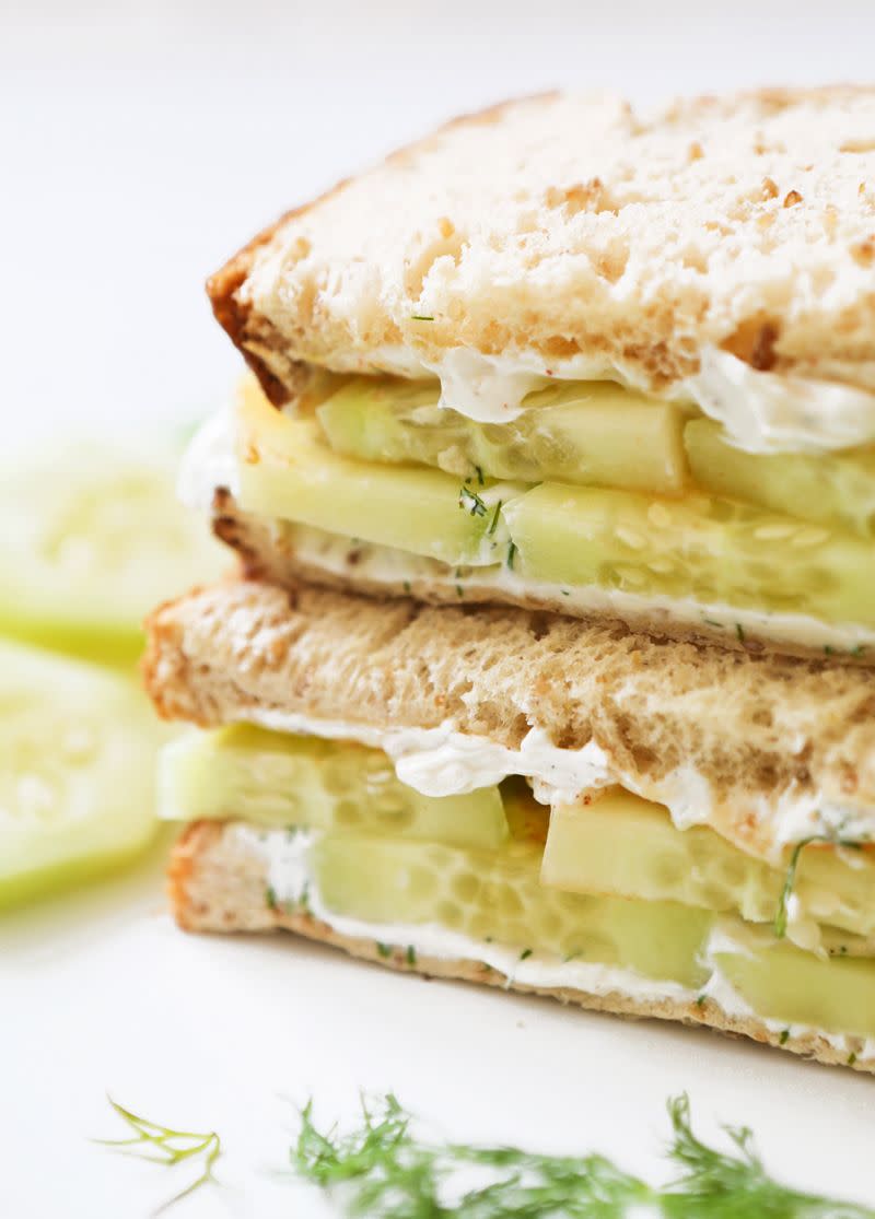 Cucumber Cream Cheese Sandwiches