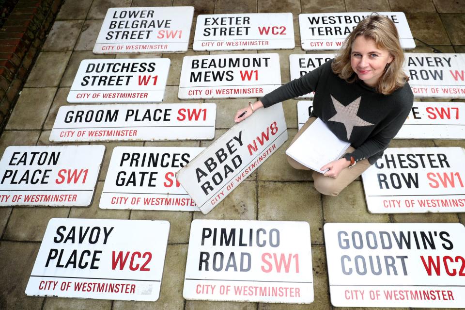 <p>Some of London’s most famous street signs were sold off at auction.</p> (Pa)