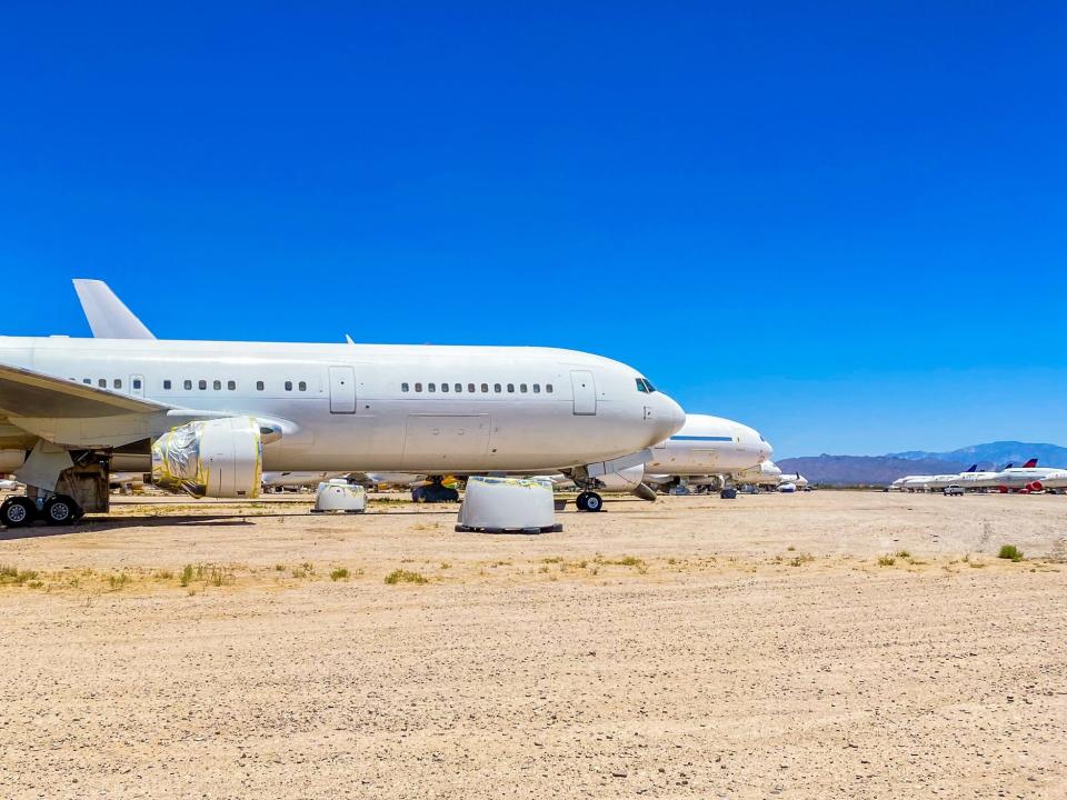 A stored Boeing 767-300 aircraft - Pinal Air Park Aircraft Storage Facility Visit