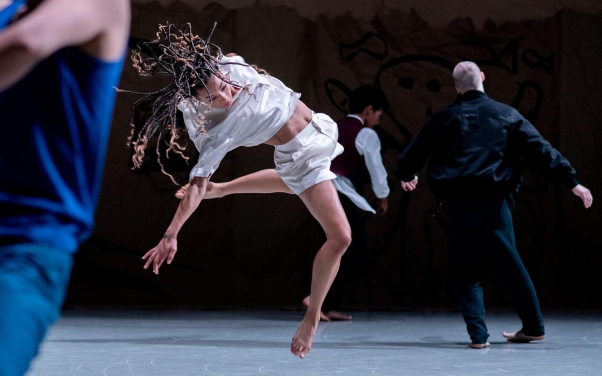 Salomé Pressac with fellow Rambert dancers in Draw from Within