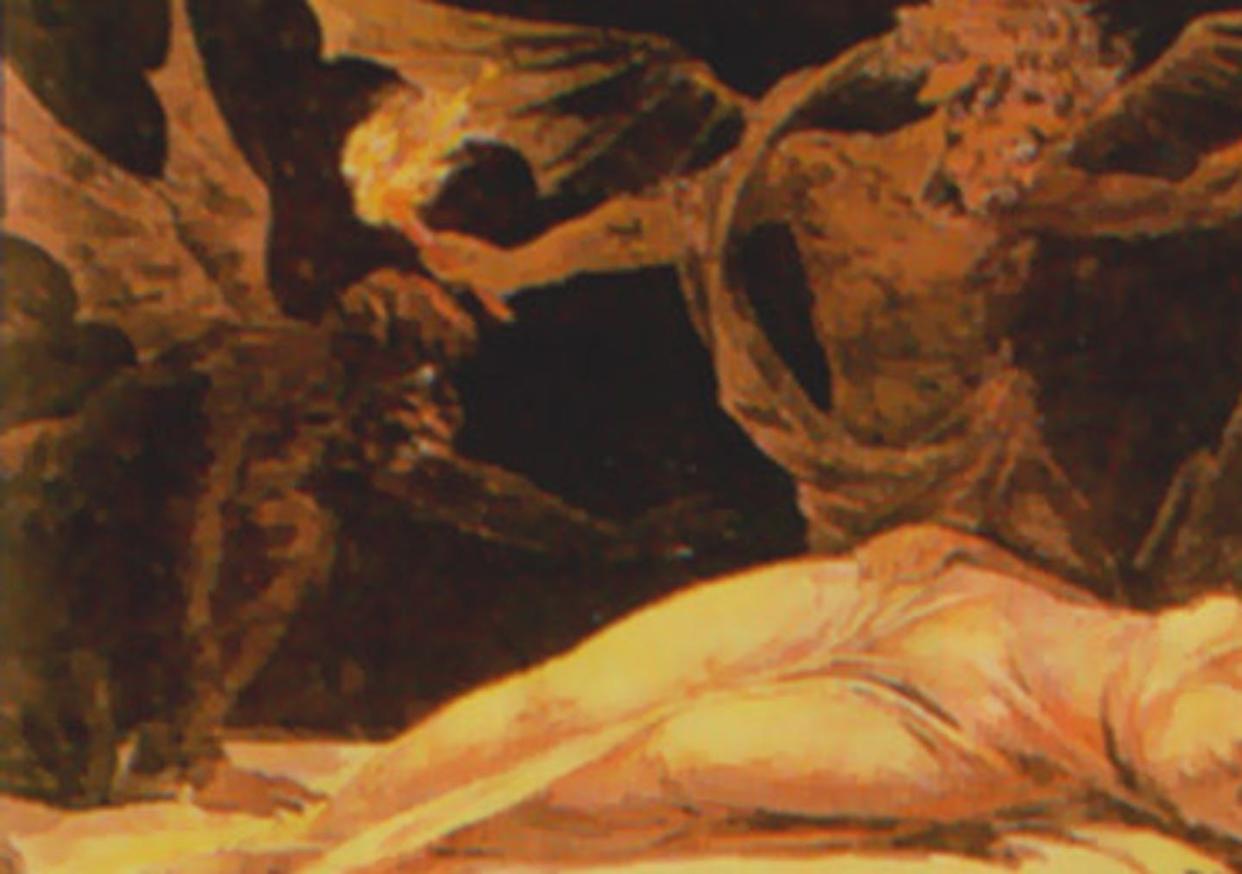 <span class="caption">Incubus, a male demon, was said to prey on sleeping women in mythological tales.</span> <span class="attribution"><a class="link " href="https://upload.wikimedia.org/wikipedia/commons/7/7e/Incubus.jpg" rel="nofollow noopener" target="_blank" data-ylk="slk:Walker, Charles: The encyclopedia of secret knowledge;elm:context_link;itc:0;sec:content-canvas">Walker, Charles: The encyclopedia of secret knowledge</a></span>