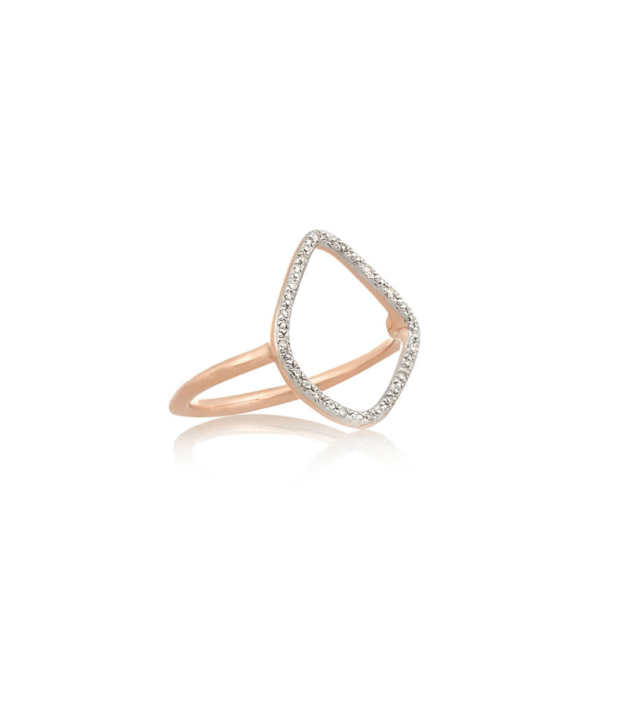 <p>Monica Vinader Riva Rose Gold-Plated Diamond Ring, $255,<a rel="nofollow noopener" href="http://www.net-a-porter.com/us/en/product/604559" target="_blank" data-ylk="slk:net-a-porter.com;elm:context_link;itc:0;sec:content-canvas" class="link "> net-a-porter.com</a></p>