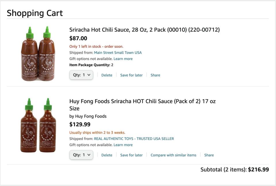 Sriracha Sauce