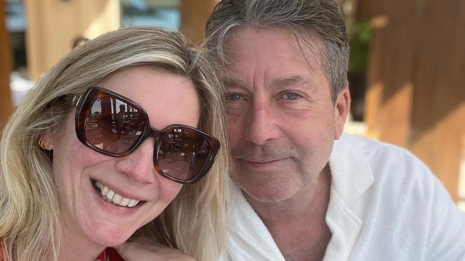 Lisa Faulkner and John Torode on holiday