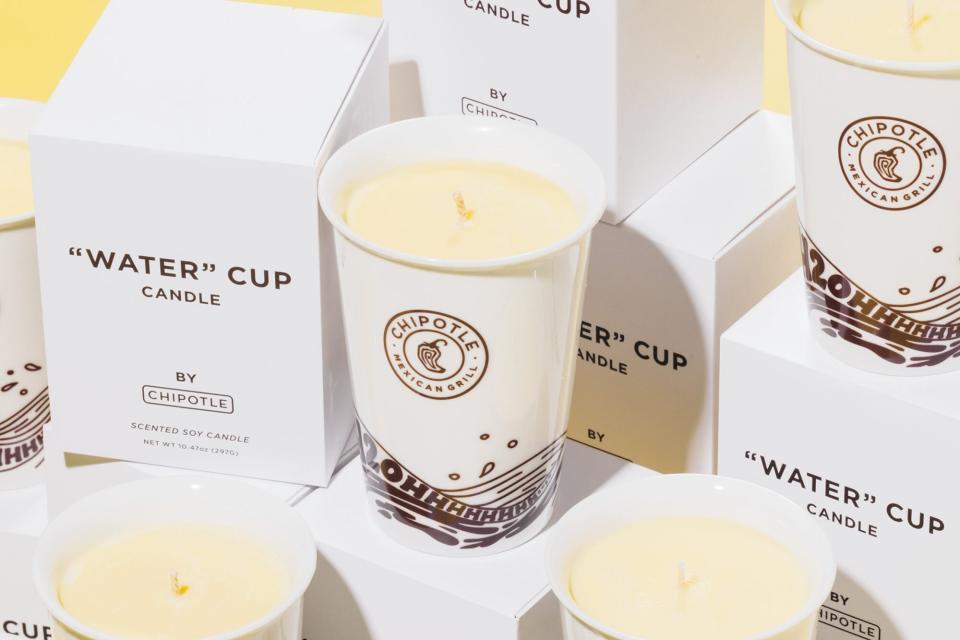 Chipotle "Water" Cup Candle