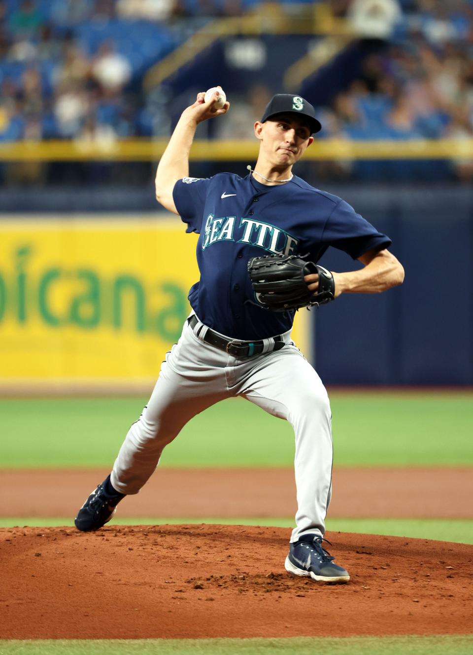 Mariners starting pitcher George Kirby was not happy after his outing on Friday night.