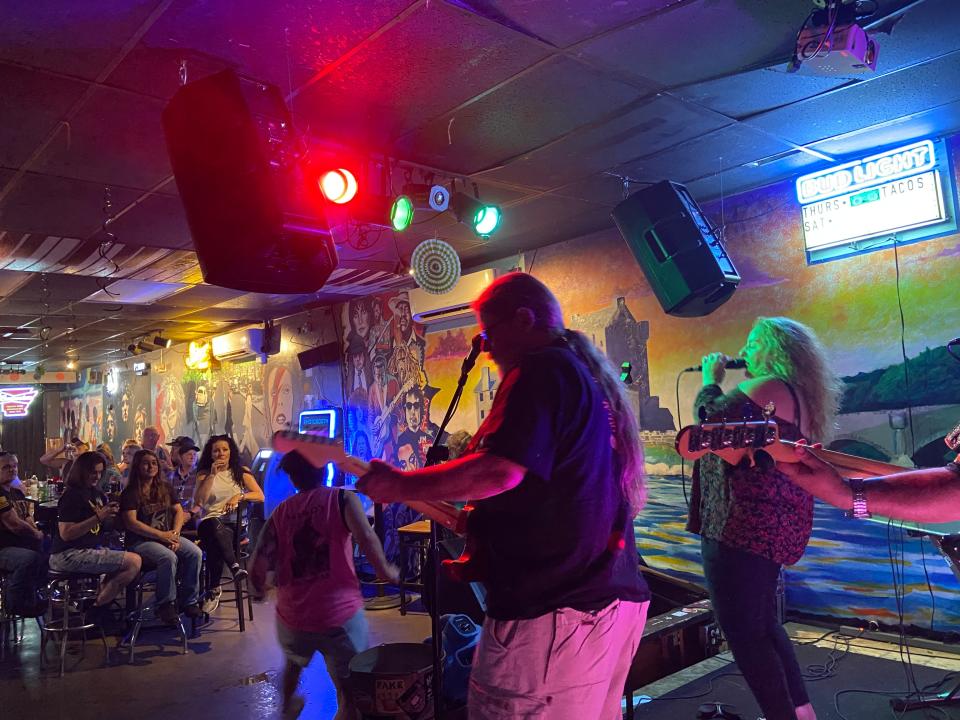 Wanda Watson entertains a large crowd at Hero's bar for the 31st annual Riverfront Blues society blues fest.