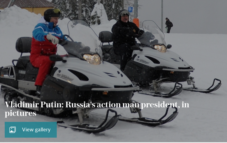 Vladimir Putin: Russia's action man president, in pictures