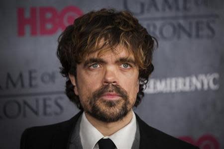 Cast member Peter Dinklage arrives for the season four premiere of the HBO series "Game of Thrones" in New York March 18, 2014. REUTERS/Lucas Jackson