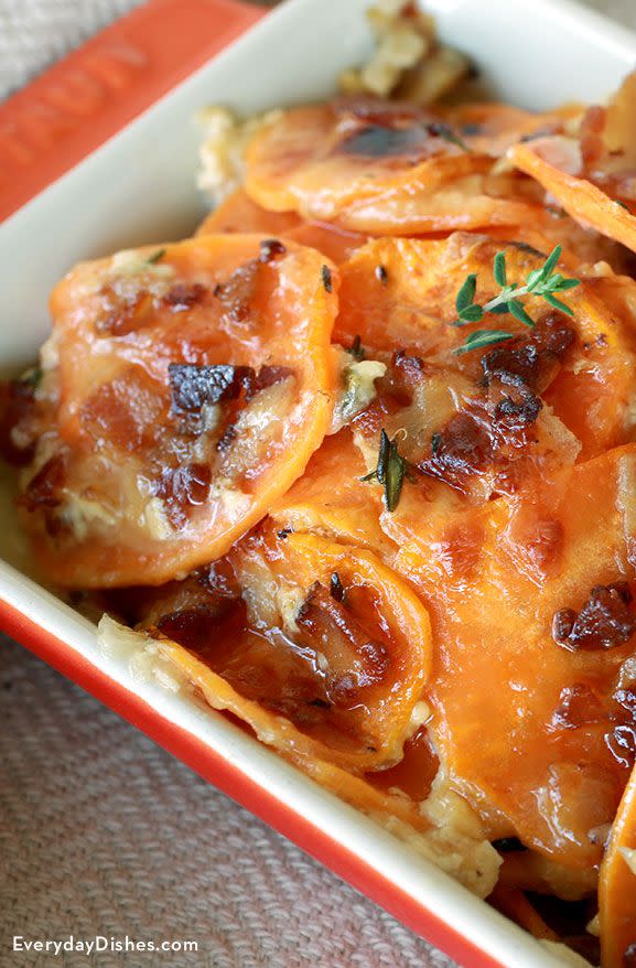 Au Gratin Sweet Potatoes