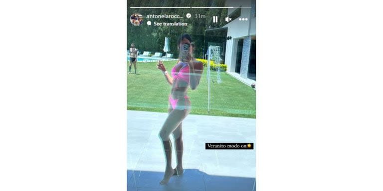 Estalló el verano: Antonela Roccuzzo compartió una foto para darle la bienvenida al calor y un detalle se robó todas las miradas