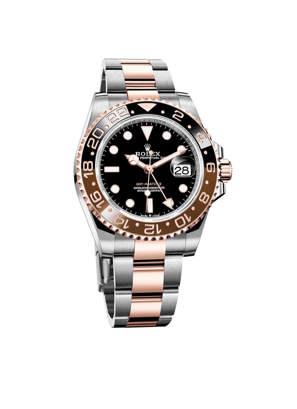Rolex GMT Master II in Oystersteel and 18ct Everose gold (£10,350)