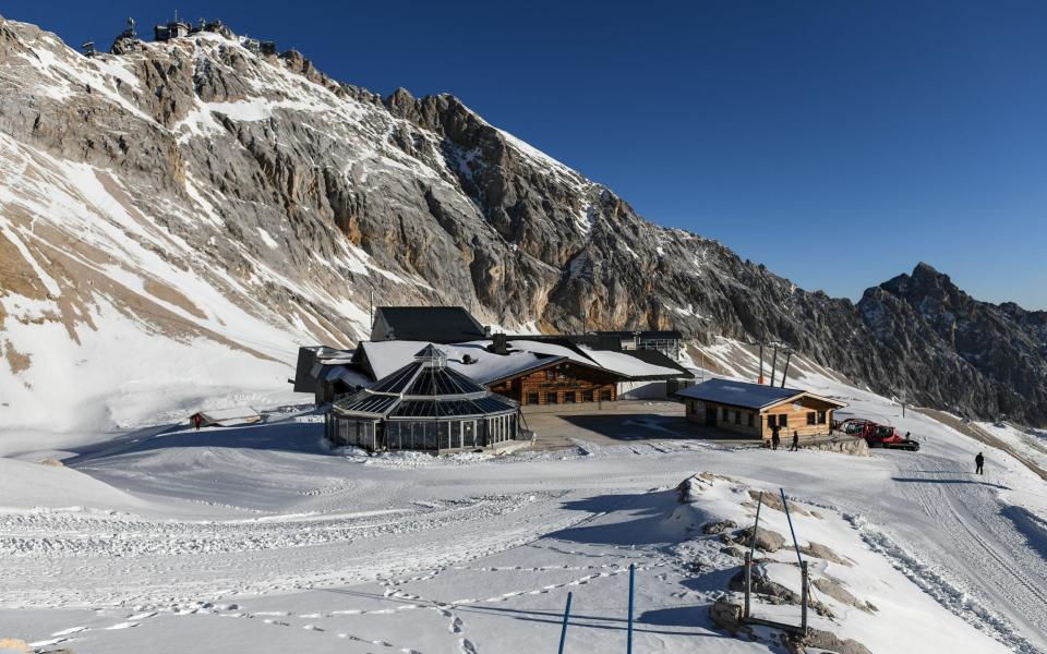 The Zugspitze ski resort near Garmisch-Partenkirchen in Germany is closed due to coronavirus restrictions  - Shutterstock