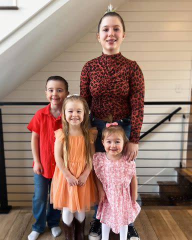 <p>Chelsea Houska Instagram</p> Chelsea Houska's kids, Aubree, Watson, Layne, and Walker.