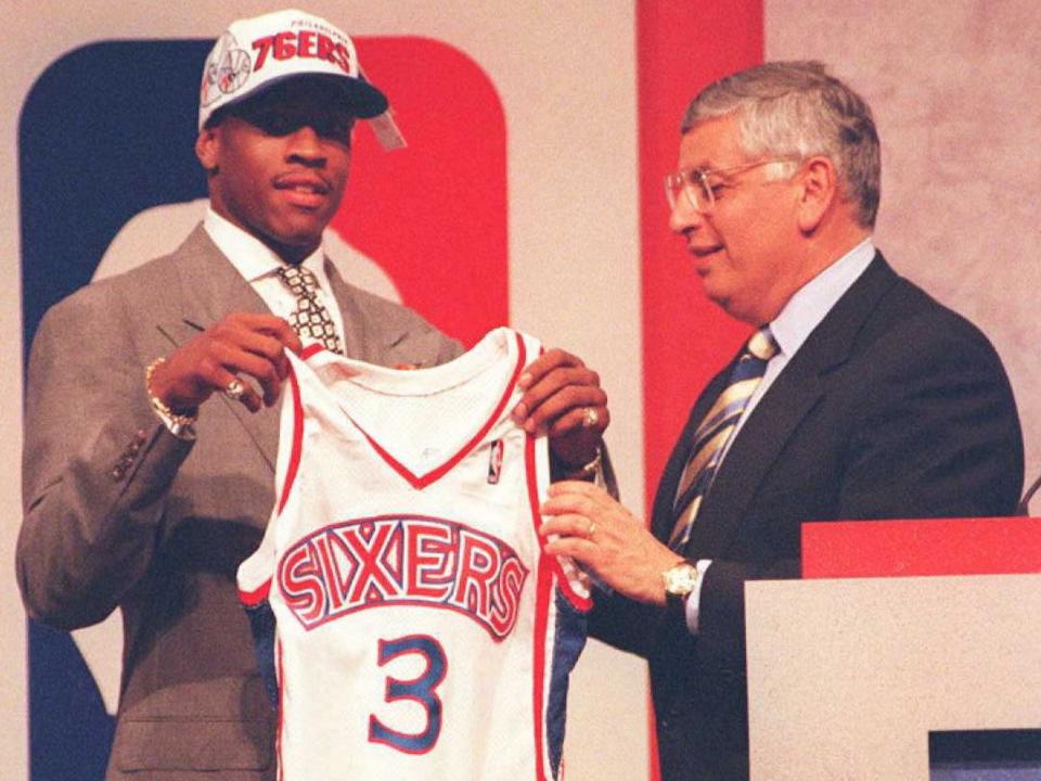 allen iverson sixers draft