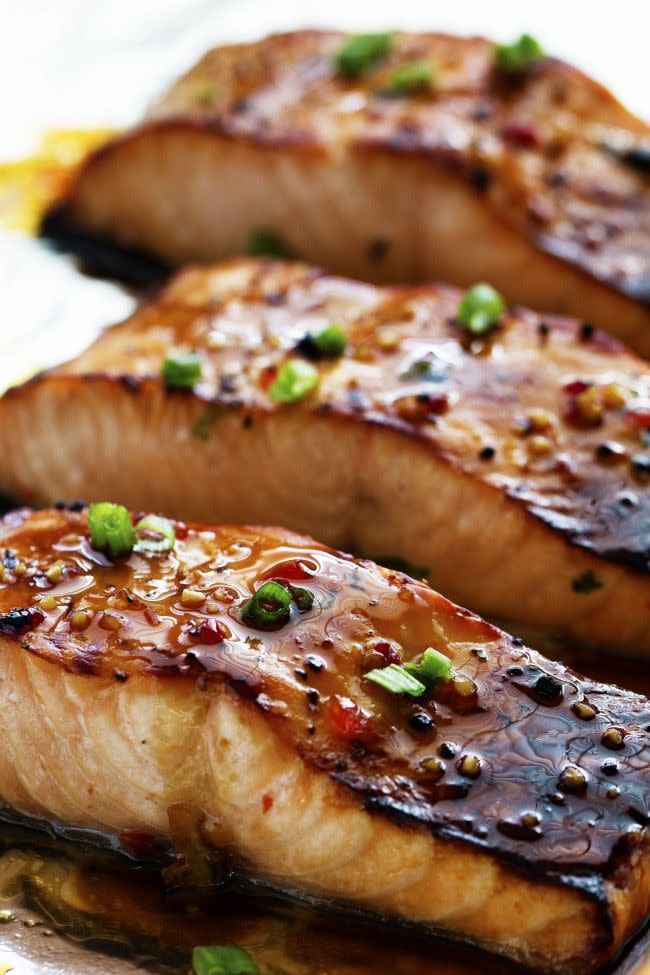 Sweet Chili Garlic Glazed Salmon