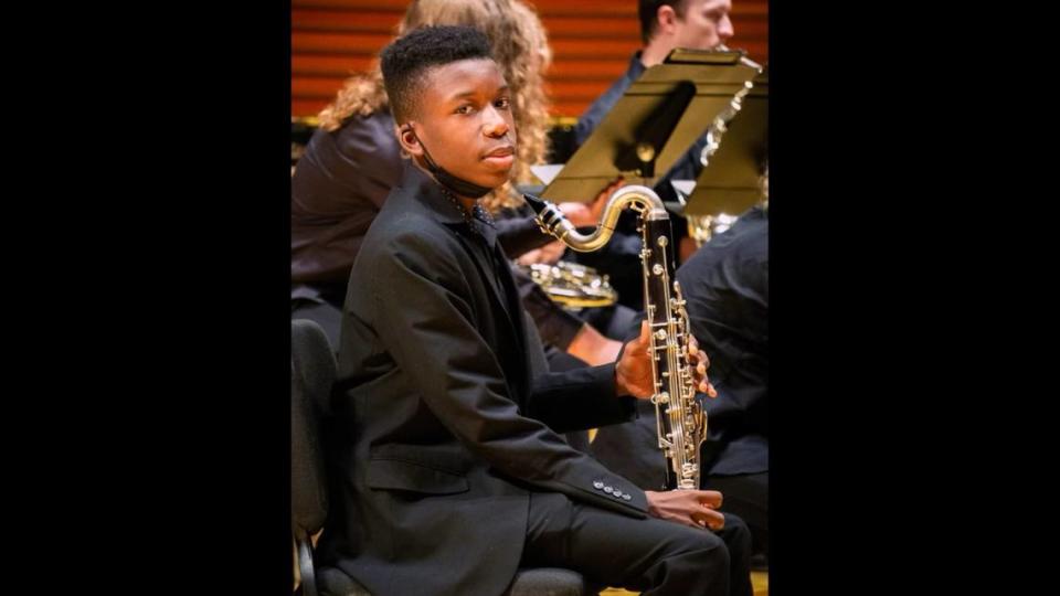 At school, Ralph Yarl is involved in jazz and competition band, among other activities.