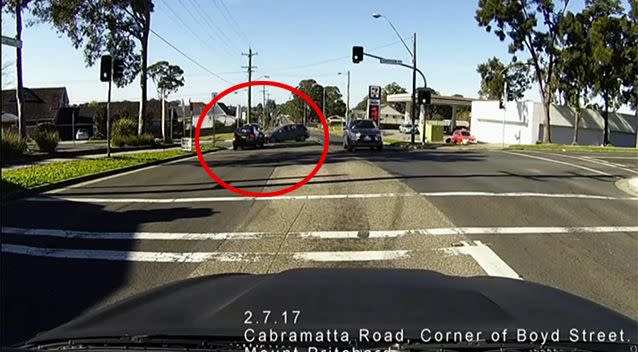 A second dashcam captured the full-circle crash and T-bone. Source: Dash Cam Owners Australia