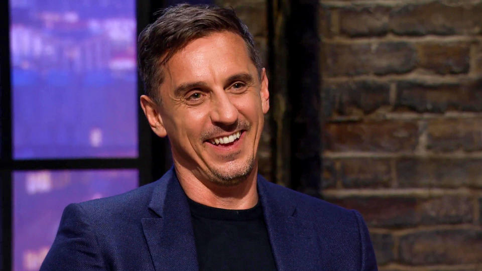 Gary Neville returned to Dragon's Den. (BBC)