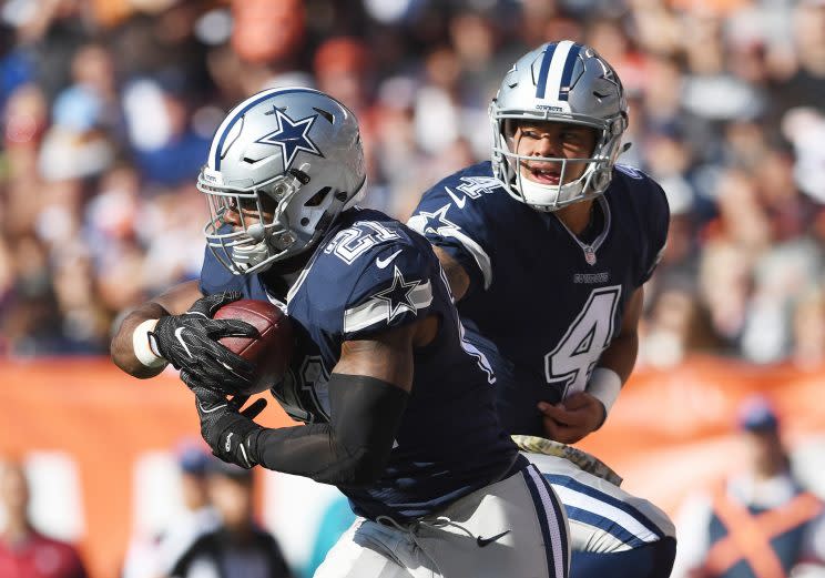 Can Ezekiel Elliott carry his momentum into the second half of the season? (Getty Images)