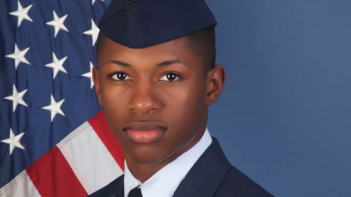 This photo provided by the U.S. Air Force shows Senior Airman Roger Fortson in a Dec. 2019 photo. The Air Force says the airman supporting its Special Operations Wing at Hurlburt Field, Florida was shot and killed on May 3 during an incident involving the Okaloosa County Sheriff's Office. (Photo: U.S. Air Force via AP)
