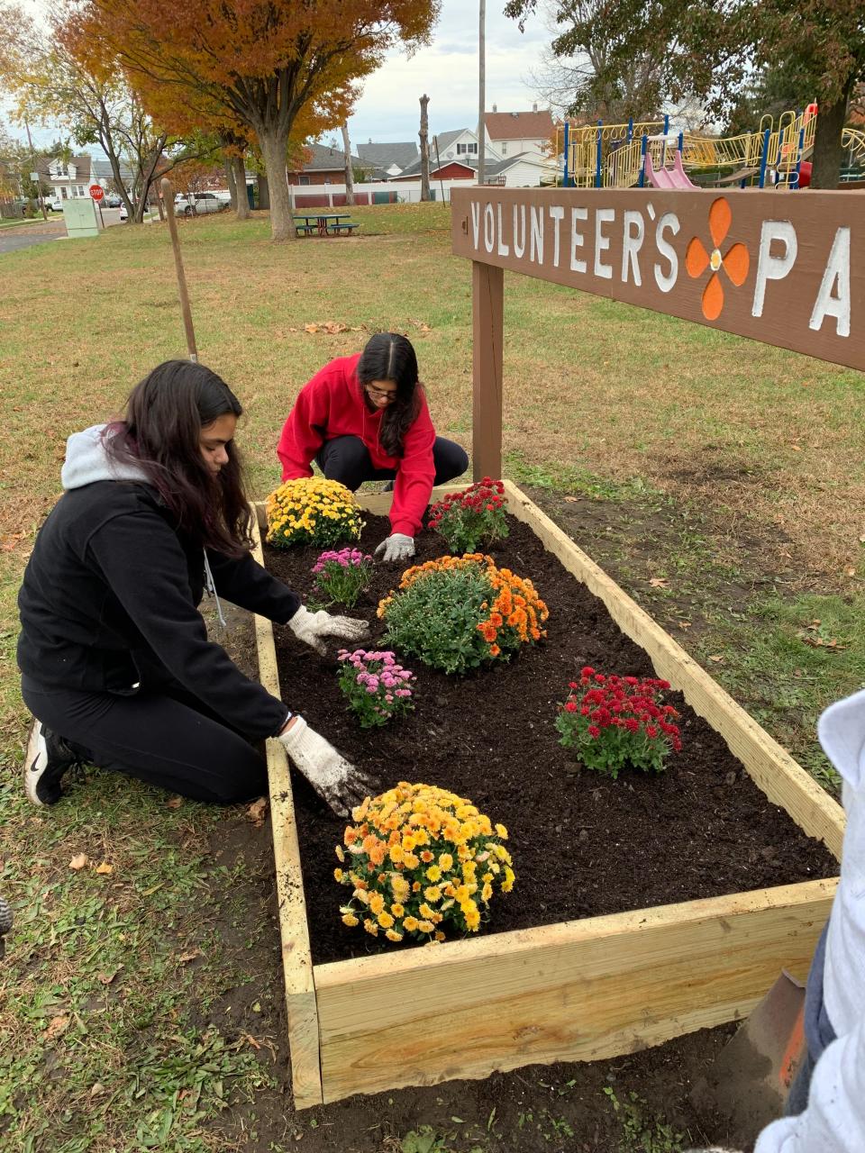 In November, the Brian Sicknick Memorial Garden was planted at Volunteer's Park in South River.