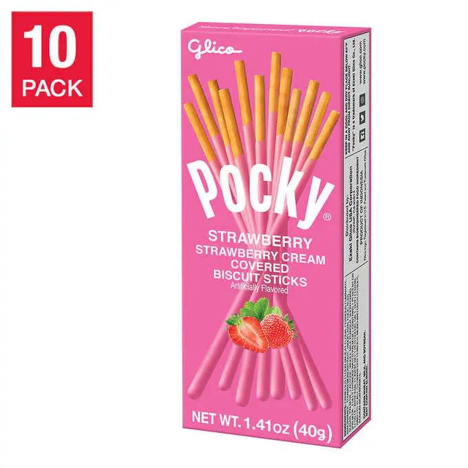 Glico Pocky, Strawberry Cream Covered Biscuit Sticks