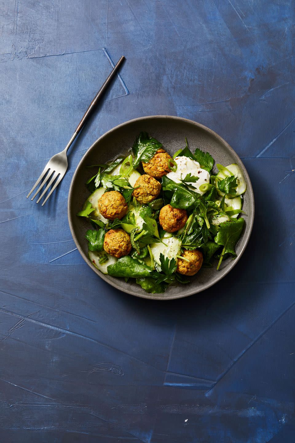 air fryer falafel salad