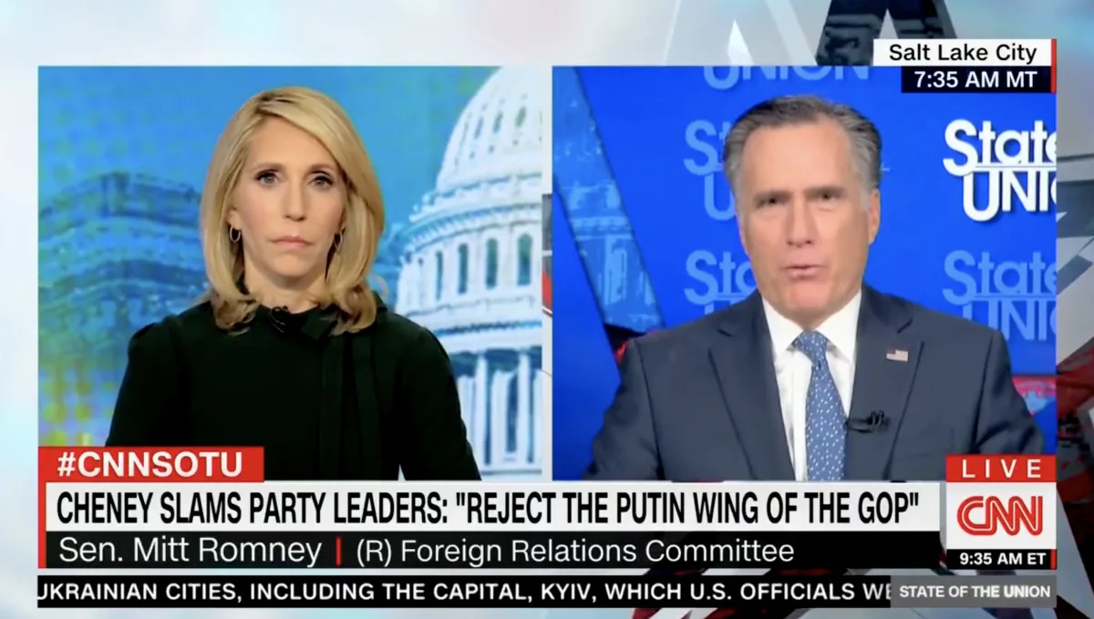 'Almost treasonous': Romney condemns GOP voices backing Putin