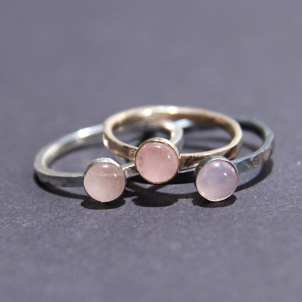 <p><a href="https://bonearrow.com/products/satellite-ring-in-rose-quartz?_pos=1&_sid=5aaebaabd&_ss=r" rel="nofollow noopener" target="_blank" data-ylk="slk:Shop Now;elm:context_link;itc:0;sec:content-canvas" class="link ">Shop Now</a></p><p>Satellite Ring in Rose Quartz</p><p>bonearrow.com</p><p>£91.00</p>