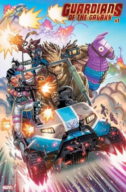 Portadas de los cómics de Marvel celebran la colaboración con Fortnite