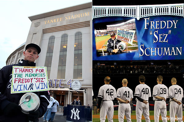 Longtime New York Yankees fan Freddy 'Freddy Sez' Schuman dies at