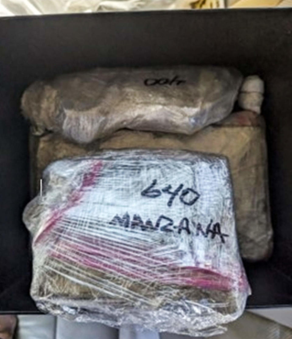 Evidence seized by authorities in connection with the arrest of an NYPD officer for allegedly selling fentanyl and heroin. (U.S. Attorney for the Southern District of NY)