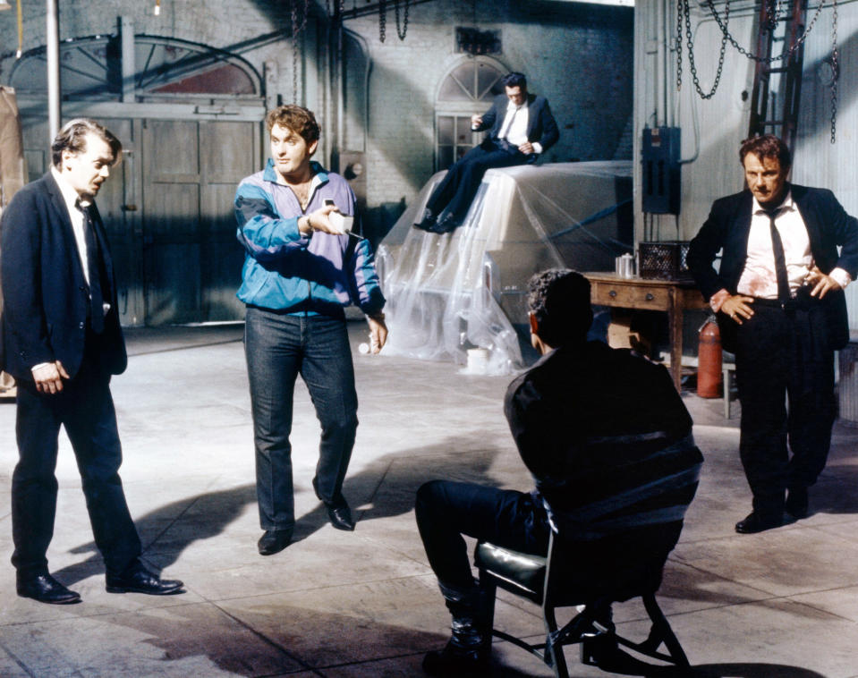 From left: Steve Buscemi, Christopher Penn, Michael Madsen (back), Kirk Baltz and Harvey Keitel in ‘Reservoir Dogs’ - Credit: Everett Collection