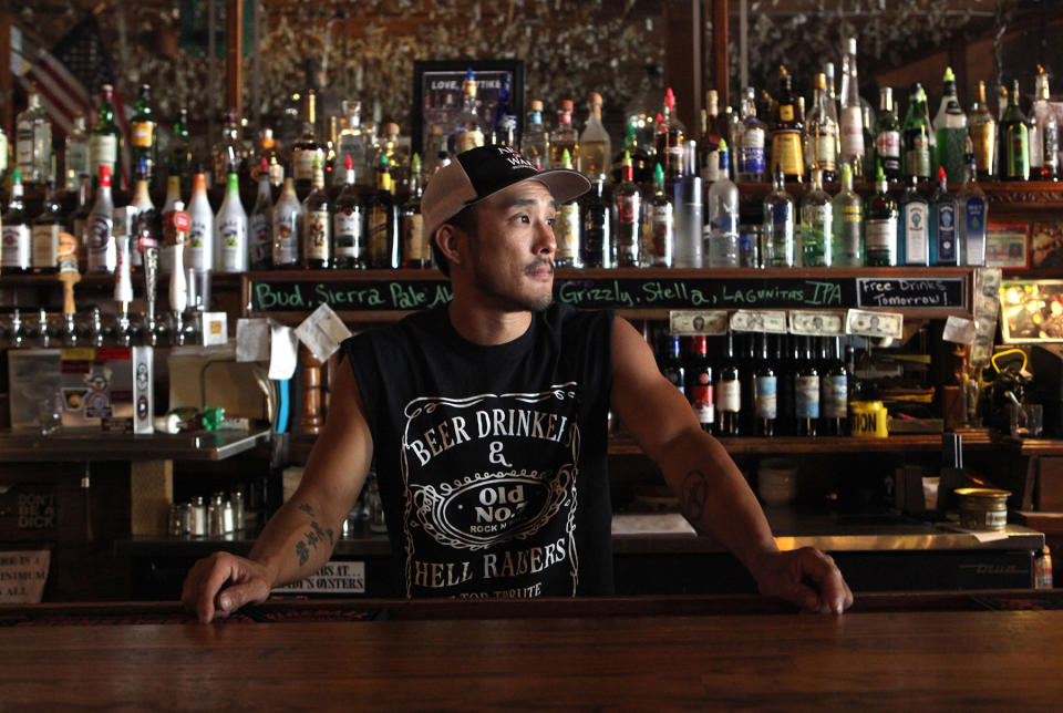 Chris Loh, on Thursday August 22, 2013, the owner of the Iron Door saloon as well as the Spinning Wheel Ranch, in Groveland, Calif.