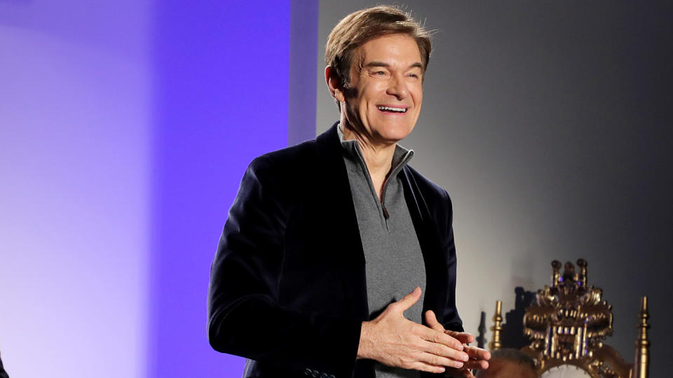 Dr. Mehmet Oz walks the runway at the Blue Jacket Fashion Show during last year's New York Fashion Week. 