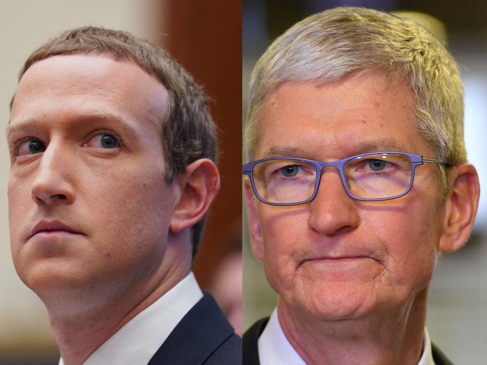 tim cook apple mark zuckerberg facebook