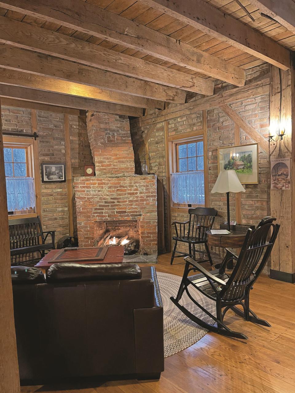 A room at the Grinnell Mill Bed & Breakfast