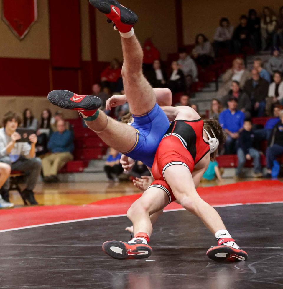 Cael Harter (front) is the lone returning District 3 qualifier for Annville-Cleona.