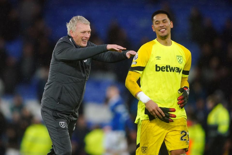 Man of the moment: Areola helped West Ham to win at Everton (Peter Byrne/PA Wire)