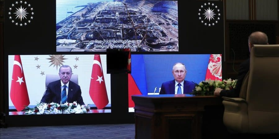 Russian dictator Vladimir Putin and Turkish President Recep Tayyip Erdogan