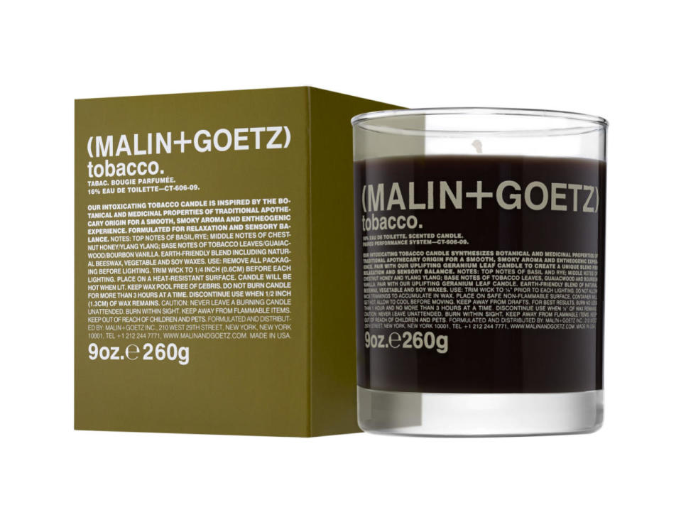 Malin + Goetz Tabacco Candle, £37 at Space NK and Liberty 