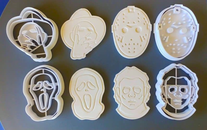12) Horror Characters Halloween Cookie Cutters