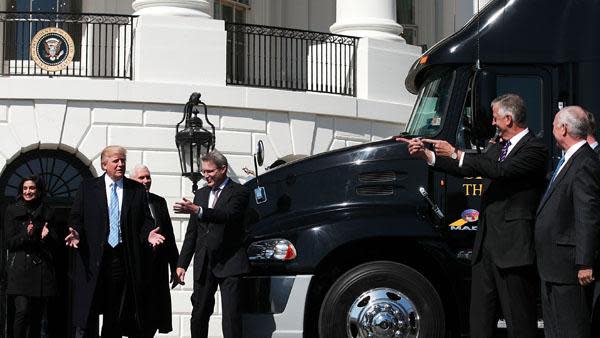 Donald Trump rode a truck and it was fabulous