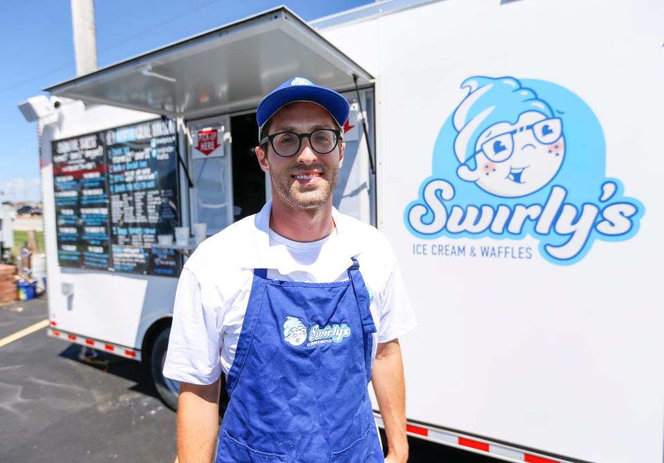 Jack Powderly owns and operates Swirly's Ice Cream and Waffles at 3867 S. Campbell Ave. with his wife Kenzie Powderly.