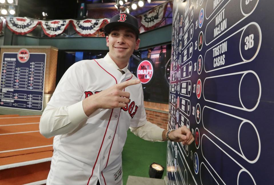 Red Sox draftee Triston Casas doesn’t want to be Pablo Sandoval. (AP Photo/Frank Franklin II)